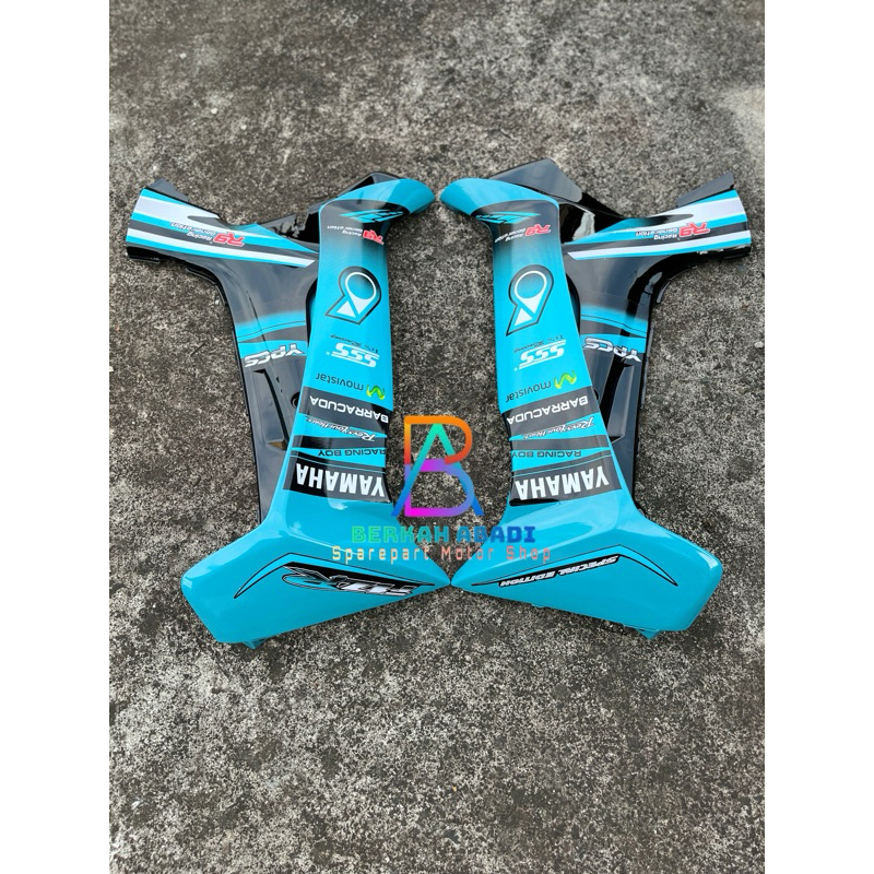 Sayap Luar & Sayap Dalam FizR F1Z R Hitam Hijau Tosca (Striping Petronas Hijau Tosca).