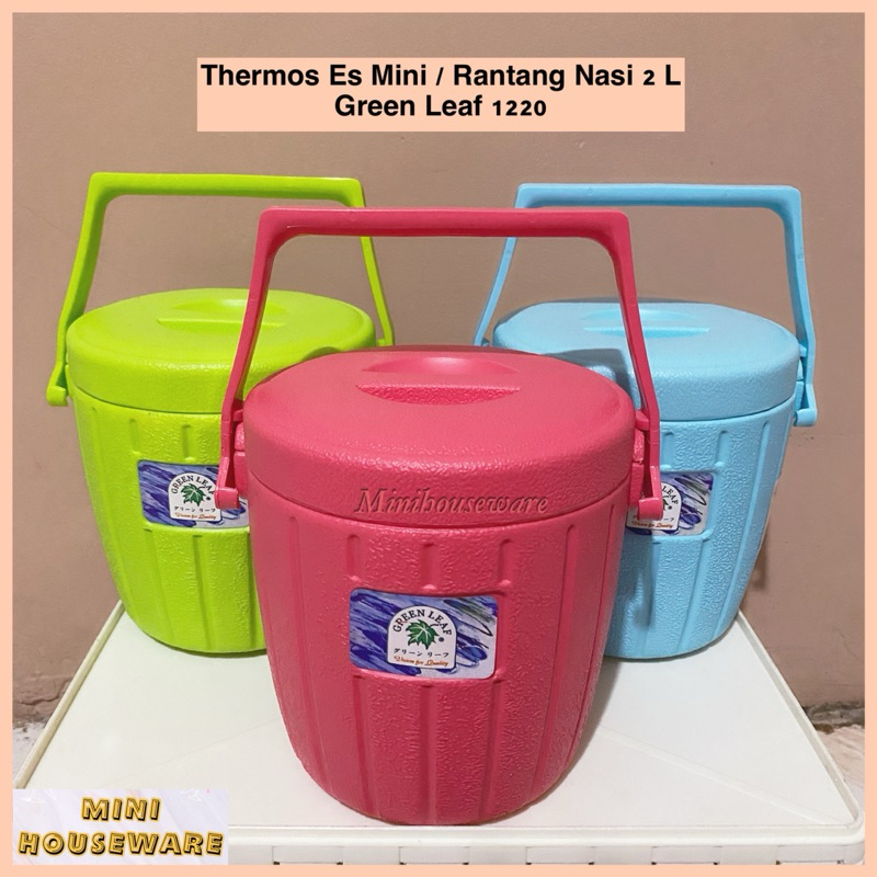 Thermos Nasi Mini 1.3 Liter / Thermos Es Batu Mini Green Leaf 1220