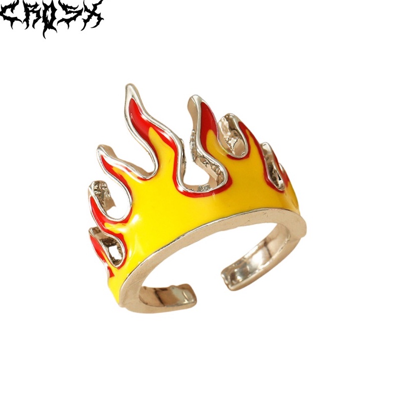 FIRE FLAME RING CINCIN API AESTHETIC RING CINCIN ESTETIK CINCIN AESTHETIC CINCIN PRIA CINCIN WANITA 