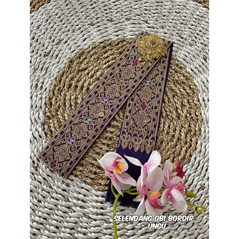 obi bordir songket prabandari premium // selendang kebaya