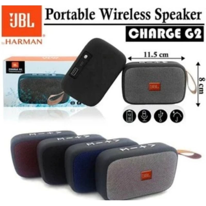 Speaker Bluetooth J G2 Mega Bass Charger Mini Portable Wireless Speaker Murah