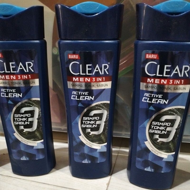 Clear men 3 in 1 active clean Charcoal 160 ml