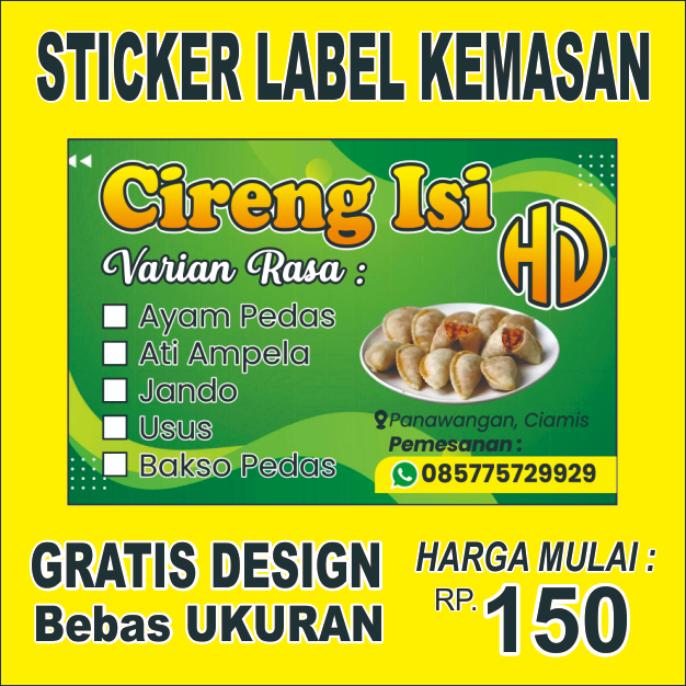 

Label Kemasan Makanan & Minuman