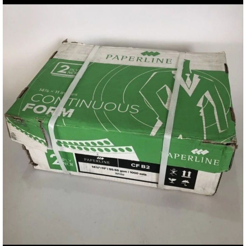 

Paperline Continuous Form Kertas Komputer B2 W uk 14 7/8 x 11" - Box isi 1000 Sets.