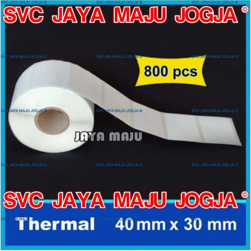 

LABEL STICKER BARCODE THERMAL 40mm x 30mm / 40x30 / 4030 / 40 30 - ISI : 800 PCS || LABEL TANPA RIBBON BARCODE || 40 X 30 THERMAL TOP COAT - 1 LINE - FACE OUT - ISI 800 PCS || 40X30 TOKO OLEH-OLEH BAKPIA BREM MOCHI STRUDEL PEMPEK