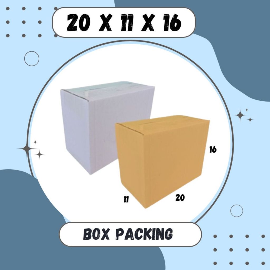 

Karton 20x11x16 Kardus A1 Packing Dus Kotak Kemasan Box Aksesoris Souvenir Sparepart Obat Madu
