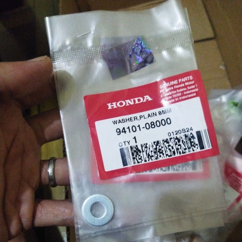 Washer Plain 8mm Ring Engsel Jog Beat Scoopy Spacy Genio 94101-08000