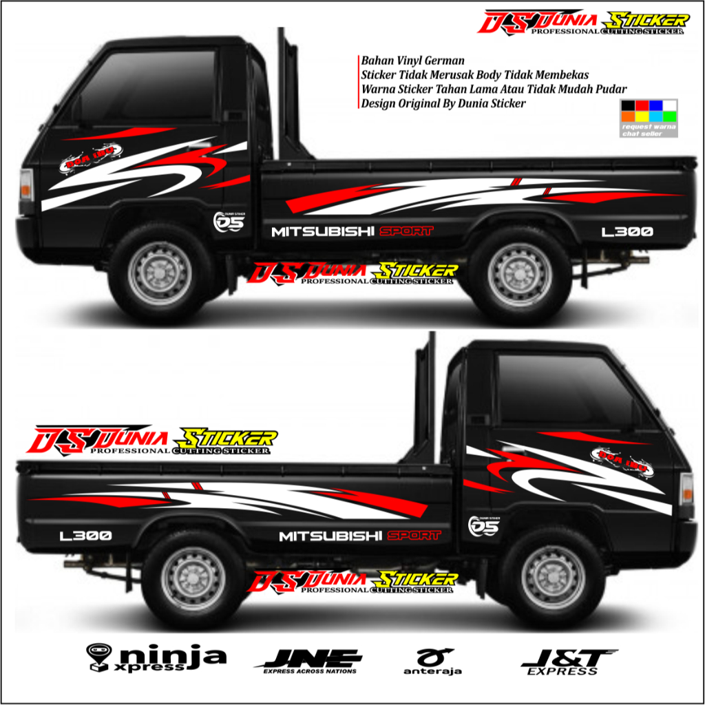 [COD] STIKER CUTTING MOBIL STRIPING LIS VARIASI STIKER PICK-UP STICKER BODY SAMPING PICK UP L300 TER
