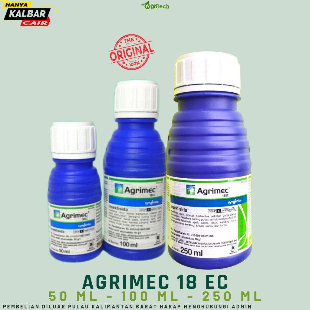 INSEKTISIDA AGRIMEC 18EC 250ml SYNGENTA abamektin obat keriting cabe hama trips abamectin murni