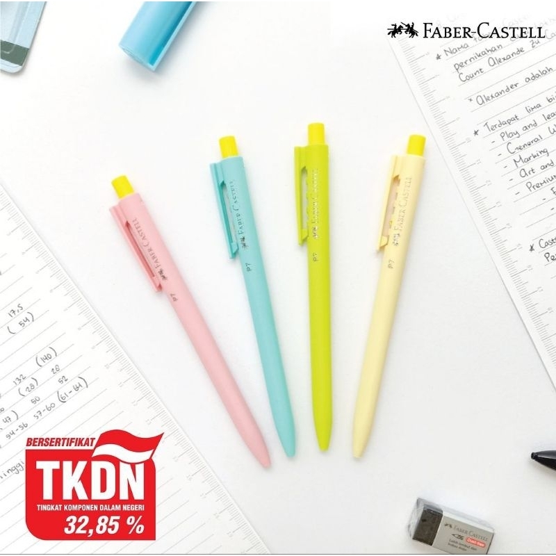 

(Jual Satuan) Pulpen P7 Pastel Faber Castell 0.7 Black Ink