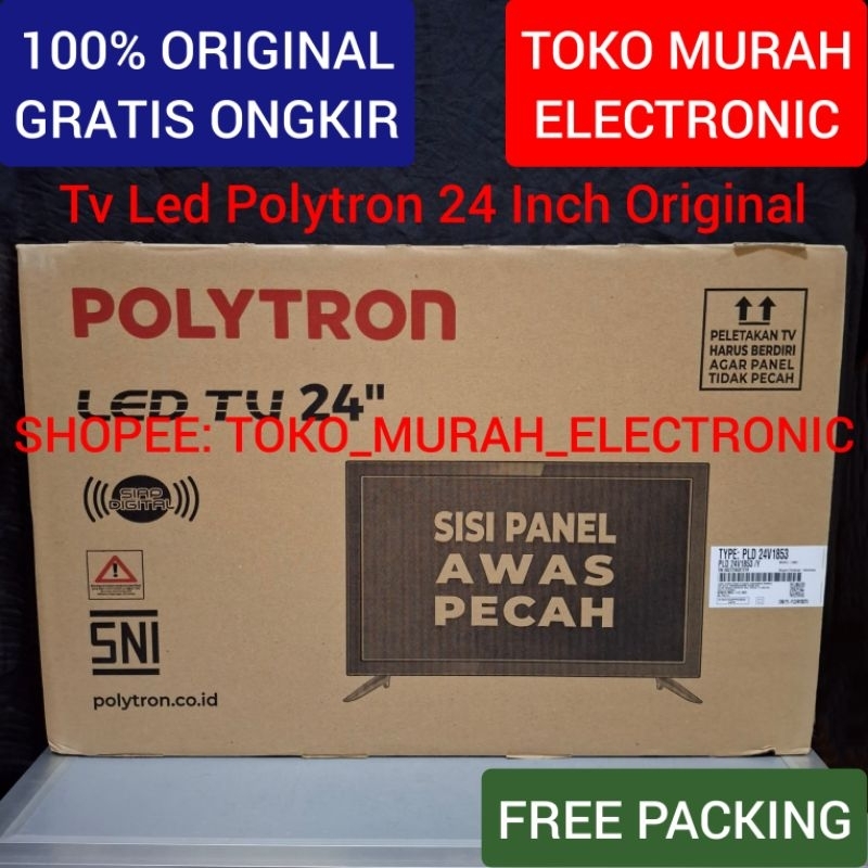 TME - TV LED Polytron 24 Inch Digital 24V1853 Original