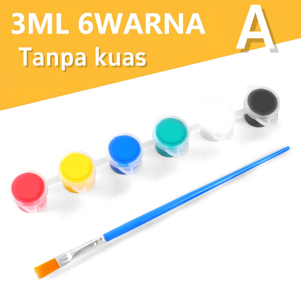 

Set Cat 6 Warna - 3ML, Tanpa Kuas (A)