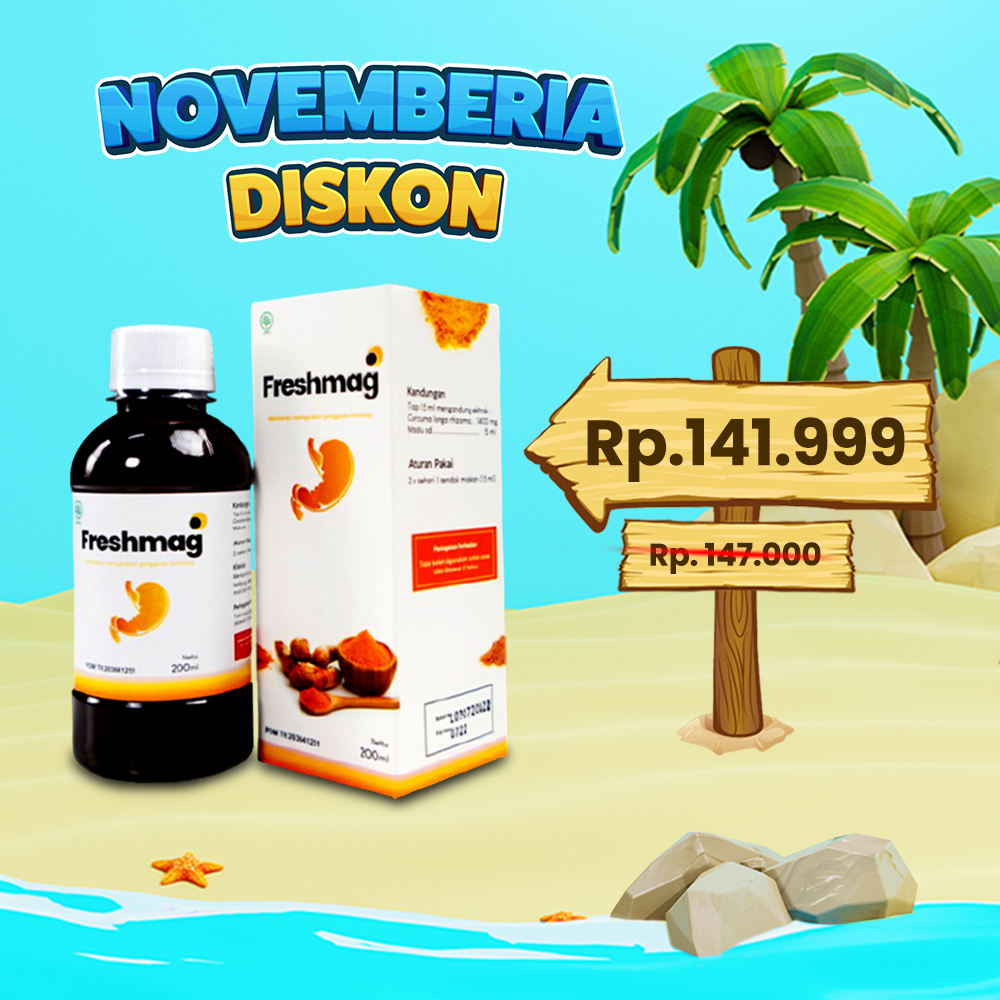 

FRESHMAG Obat Alami Perut Madu Herbal Atasi Maag Asam Lambung Gerd Kembung Mual Begah HALAL