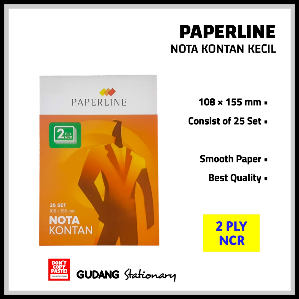 

Nota Kontan Kecil 2 Ply NCR PAPERLINE