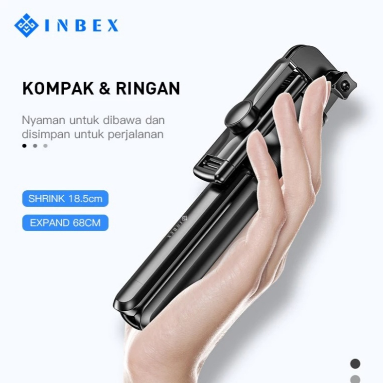 TuReMi~Inbex S03 Tripod Stick Kamera Bluetooth 4in1 70CM With Remote | Wireless Foldable