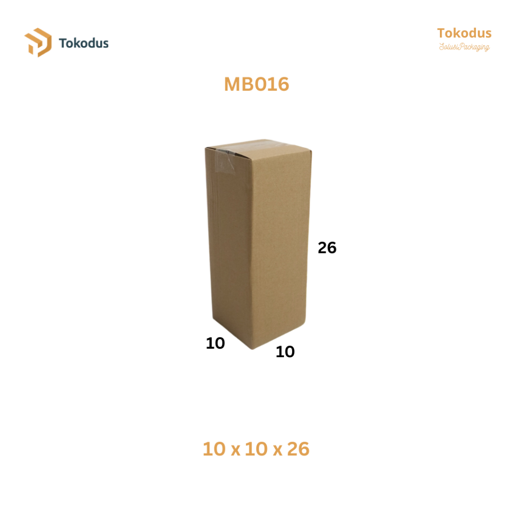 

Kardus Box Packing Polos 10 x 10 x 26 cm kardus botol - Tokodus Buahbatu