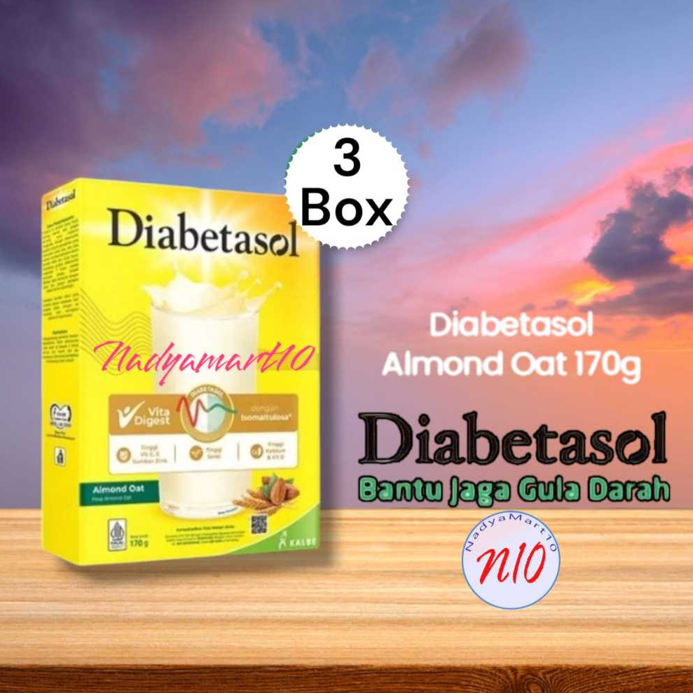 

Diabetasol Susu bubuk ALMOND-Cappucino 3x170 gr