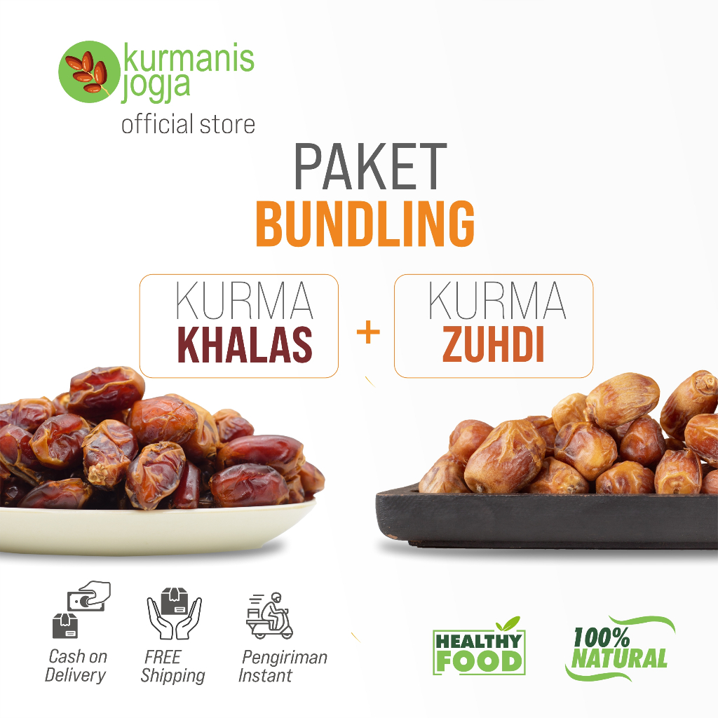 

Paket Bundling Lebih Hemat Kurma Khalas dan Kurma Zuhdi Curah