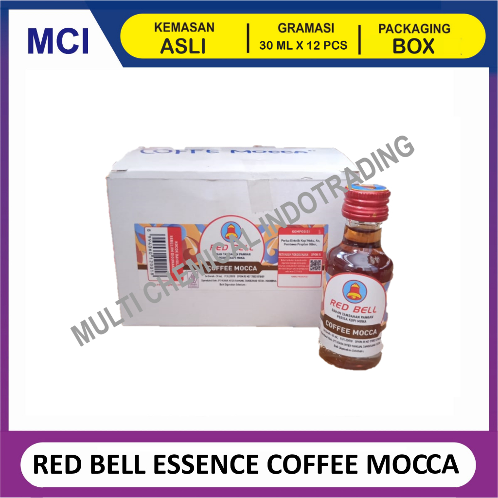 RED BELL ESSENCE COFFEE MOCCA 30 ML - 1 LUSIN 12 PCS