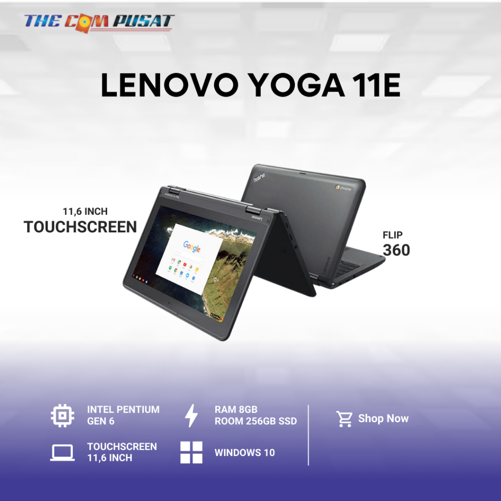 Lenovo ThinkPad Yoga 11E - Laptop Second 2nd Pentium Gen-6 RAM 8GB SSD 256GB 11,6 Inch Touchscreen