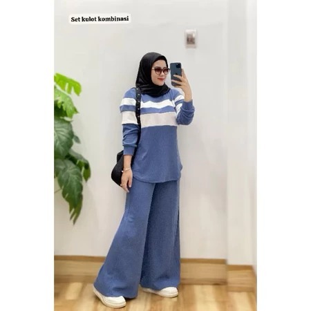 JELITA SET KULOT CRINKLE AIRFLOW // SETELAN JELITA // SETELAN KOMBINASI // ONE SET POLOS // SETELAN 