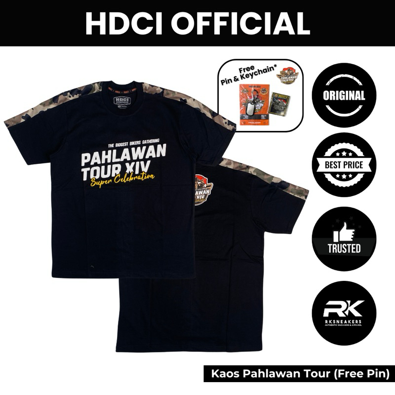 Kaos Pahlawan Tour 2024 Harley Davidson Club Indonesia Official Merchandise
