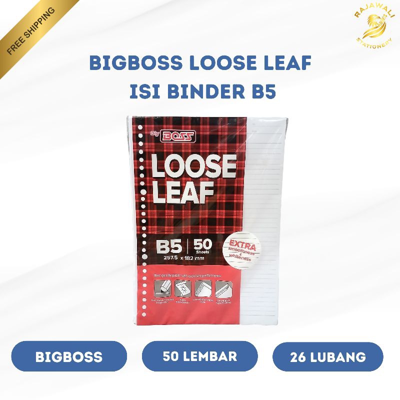 

Big Boss Loose Leaf B5 | 50 Lembar | 26 Lubang