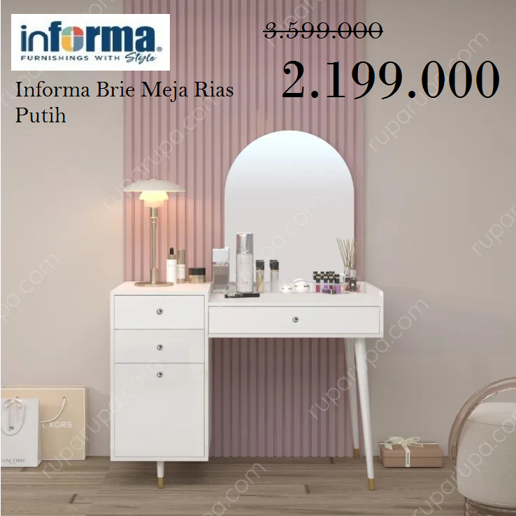 INFORMA Brie Meja Rias - Putih