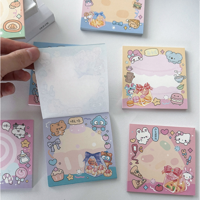 

80 Lembar Sticky Notes Kertas Memo Karakter Lucu MP26