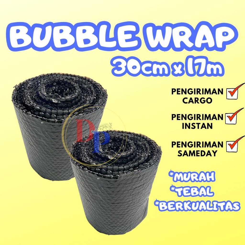 

Bubble Wrap Premium uk 30cm x 17m - Plastik Packing Waterproof