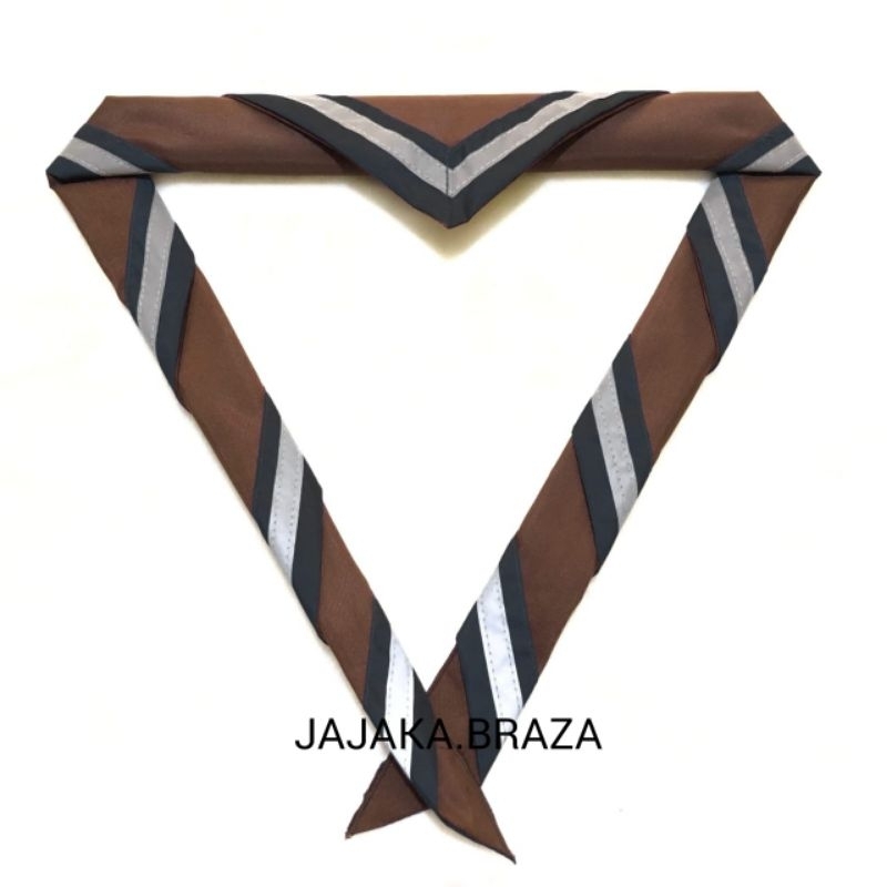 scraf polos coklat / scraf pramuka / scraf pramuka menyala