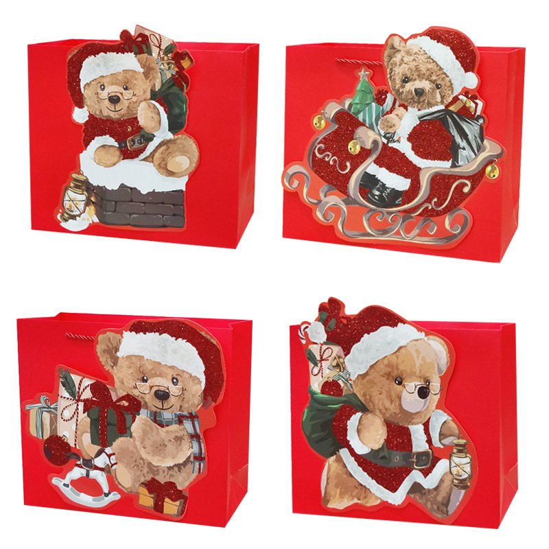 

Agftoys Paperbag Merry Xmas Teddy Bear Tas Kado Natal