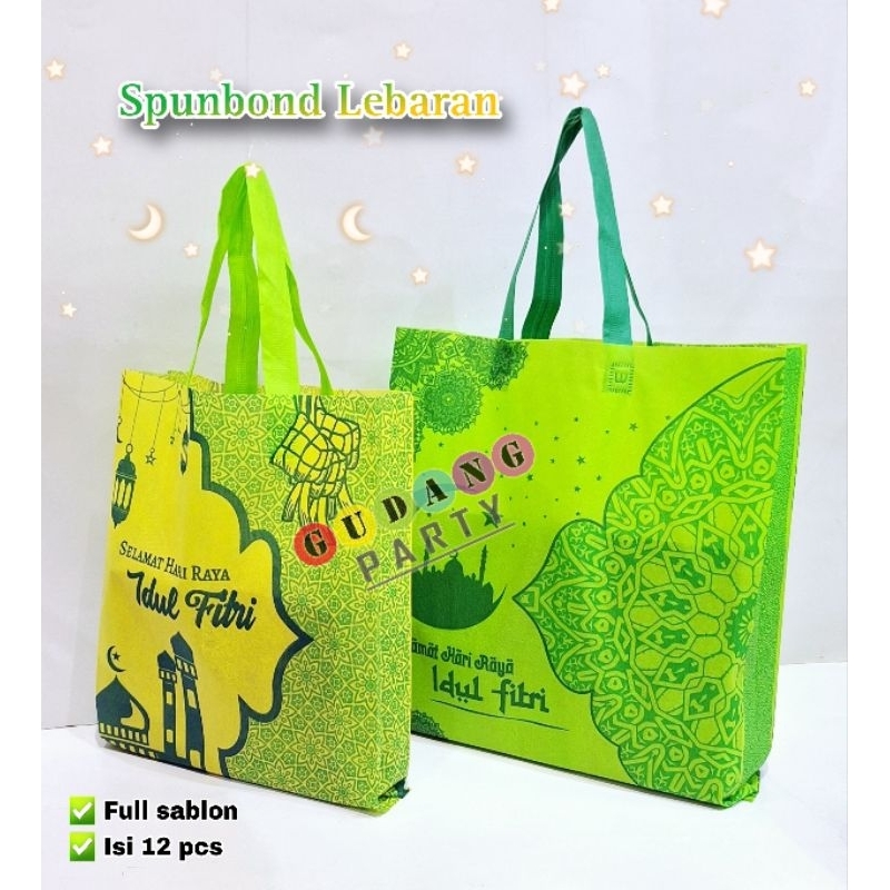 

Spunbond Idul Fitri Lebaran Press Kantong Bingkisan Hampers Goodie Bag Idul Fitri