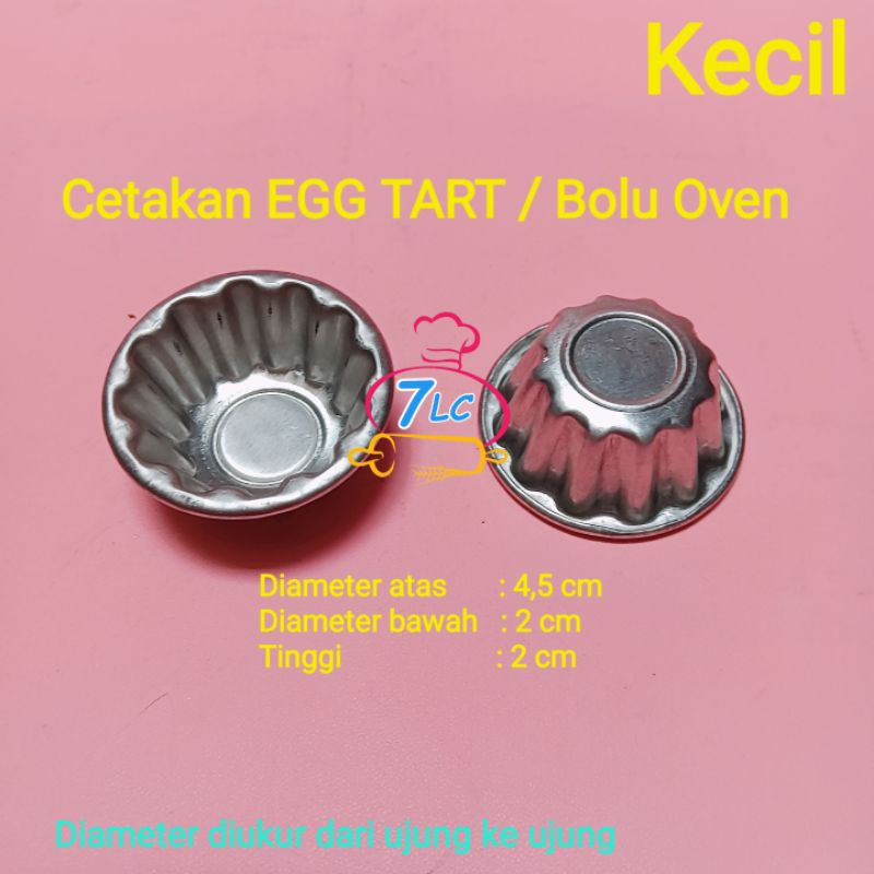 Cetakan egg tart / cetakan pie mini / cetakan bolu bunga / serrated mold pie / loyang egg tart