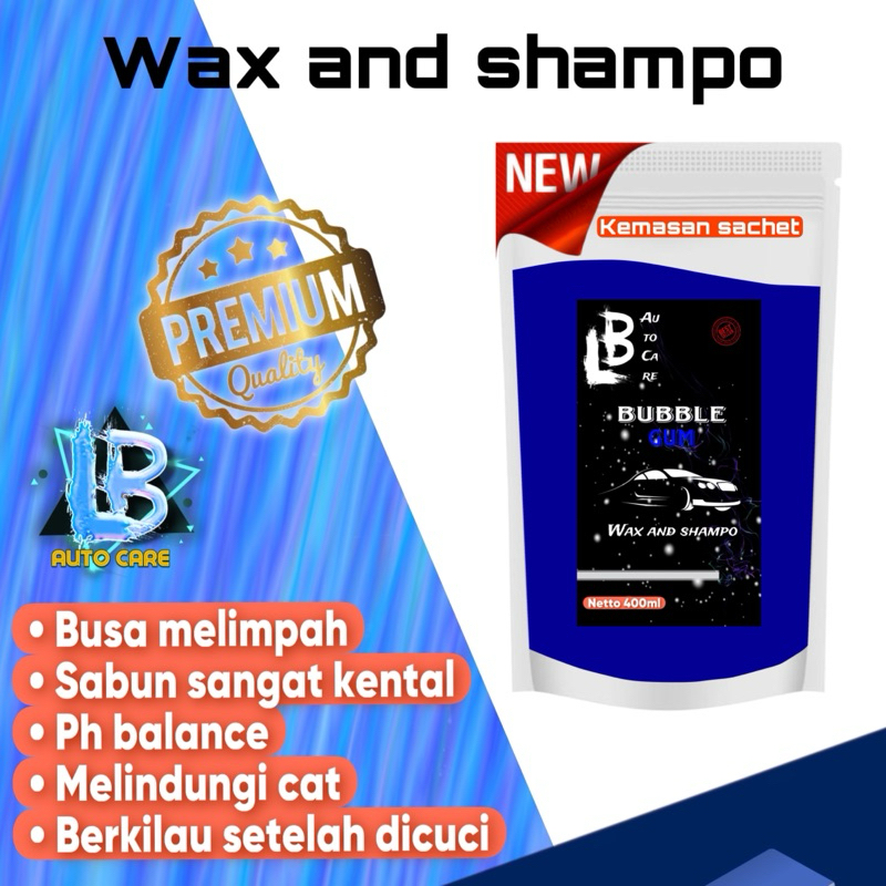 SABUN CUCI MOTOR MOBIL KEMASAN SACHET 400ml WAX AND SHAMPO