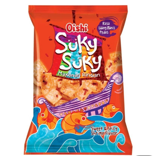 

Oishi suky suky snack udang manis pedas 65 gram