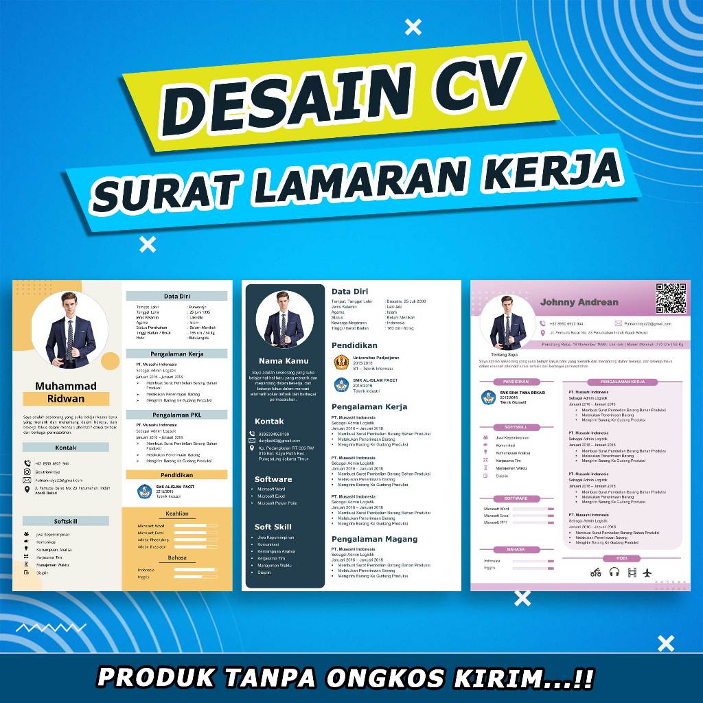 Jasa Pembuatan CV dan Surat lamaran Kerja