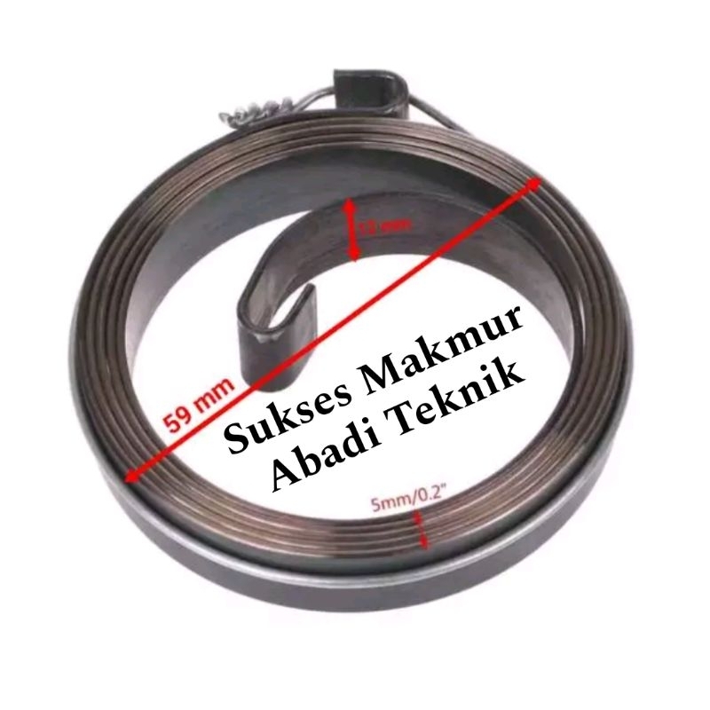 Per stater motor mini dan per stater chainsaw kecil model per tebal