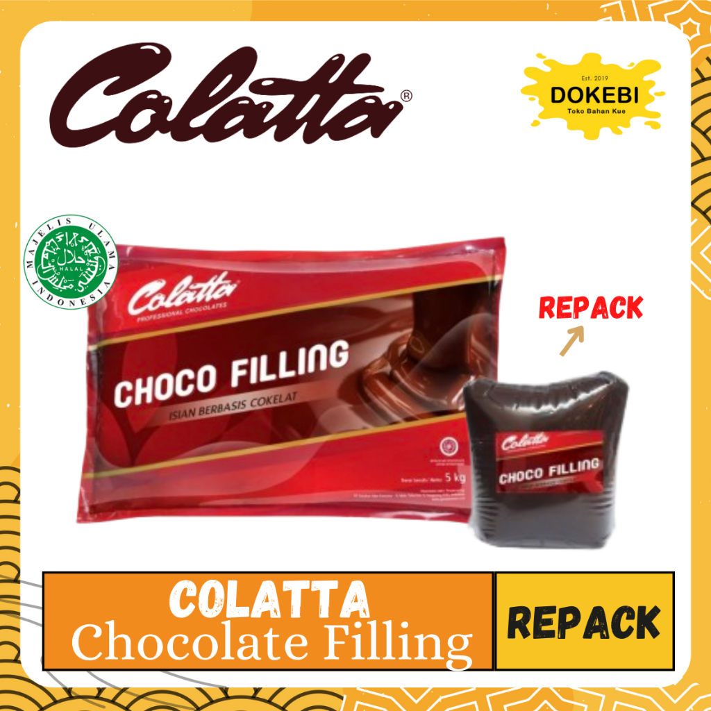 

COLATTA COKLAT FILLING Repack 200g - Filling Coklat - Selai Coklat