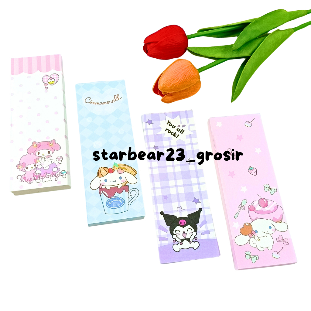 

buku memo kecil model sanrio model panjang isi 100 lembar (CIA 555)