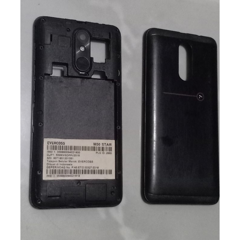 Frame dan Backdoor tutup belakang evercoos M50 star tanpa tombol