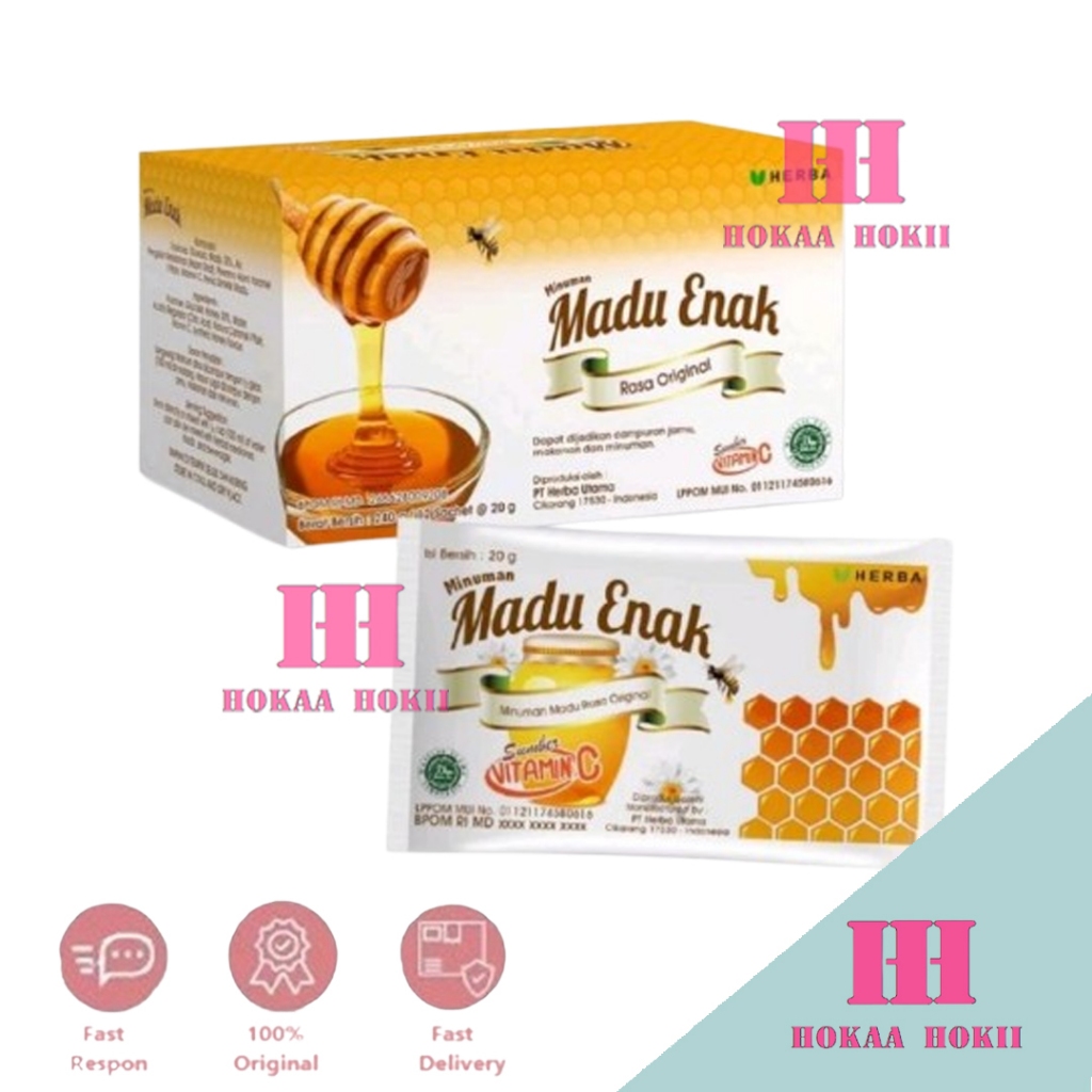 

Madu Enak 1 Box isi 12 sachet x 20gr