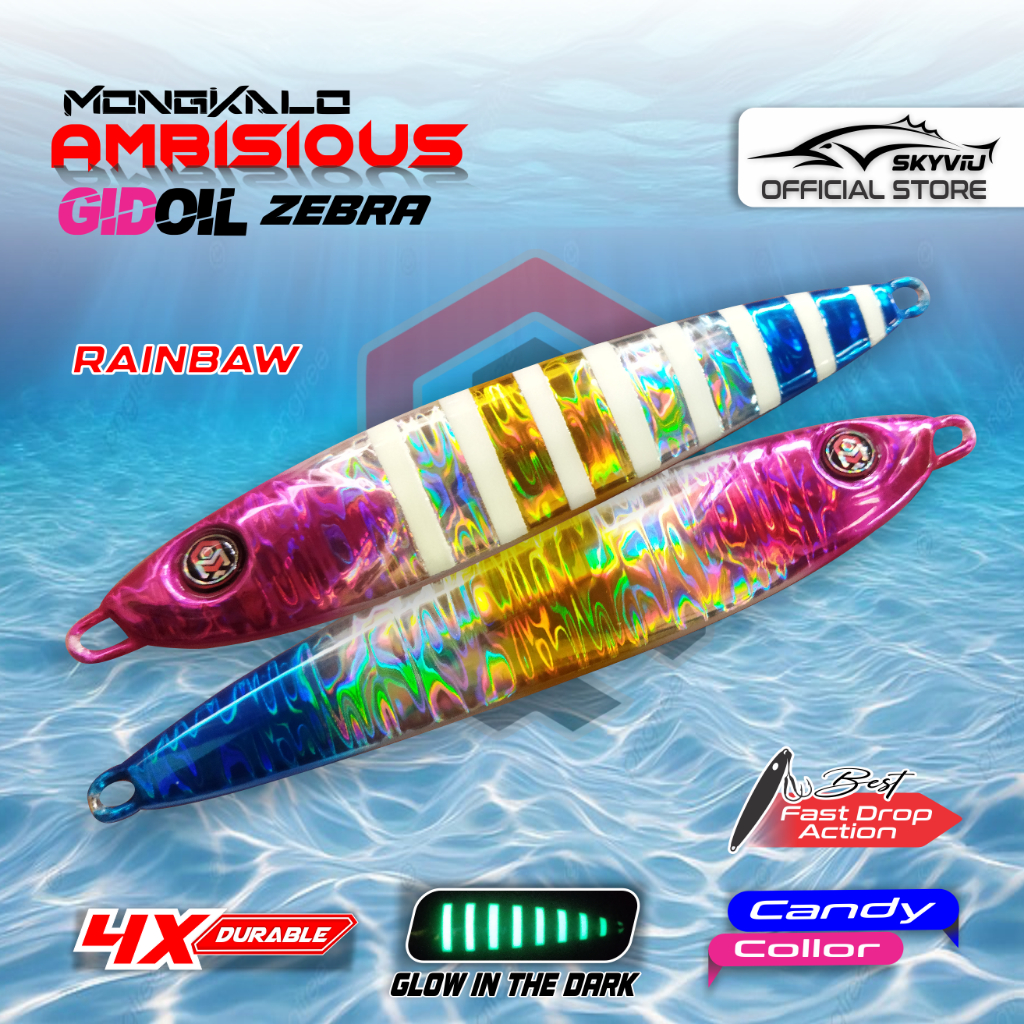 Mongkalo Ambisious Minyak GID-Zebra noMotif Candy 30 Rainbow