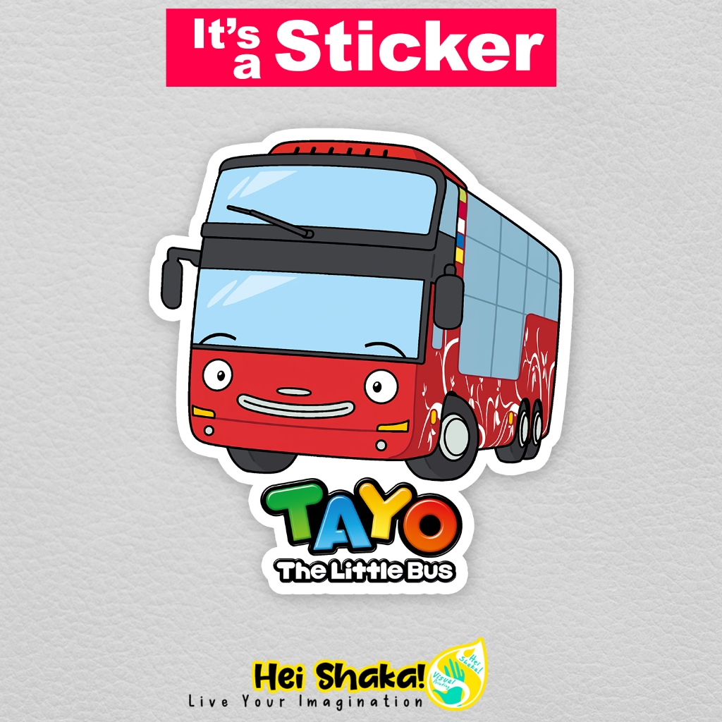 

Stiker Cito Sticker Tayo The Little Bus Kartun Anak Lucu Korea Bahan Vinyl Anti Air