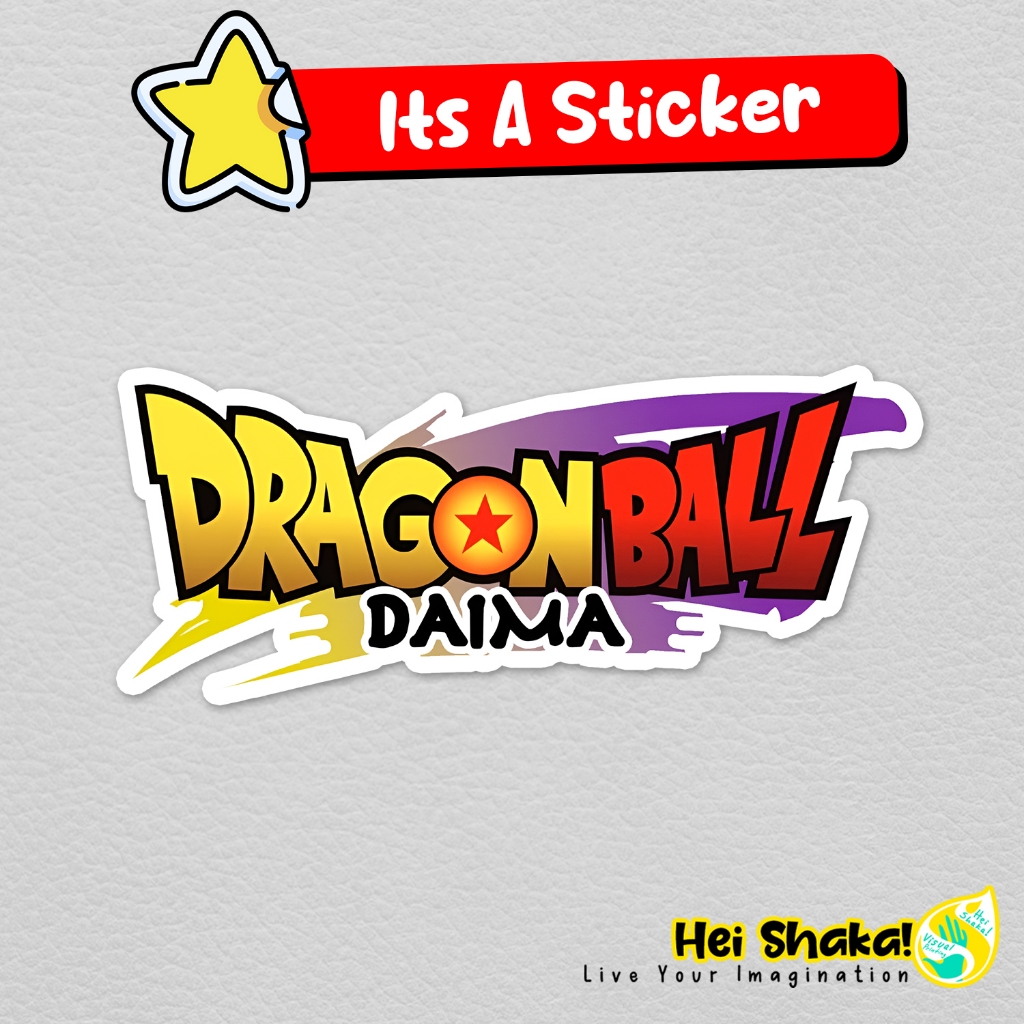 

Stiker Dragon Ball Daima Logo Sticker Anime Manga Jepang Bahan Vinyl Anti Air