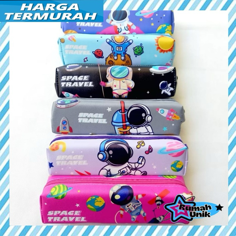 

Tempat Pensil Karakter Kotak Pensil Zipper Tepak Mini Astronot RUMAH_UNIK