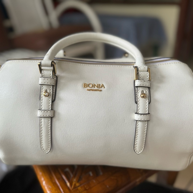 Hand bag wanita bonia white original