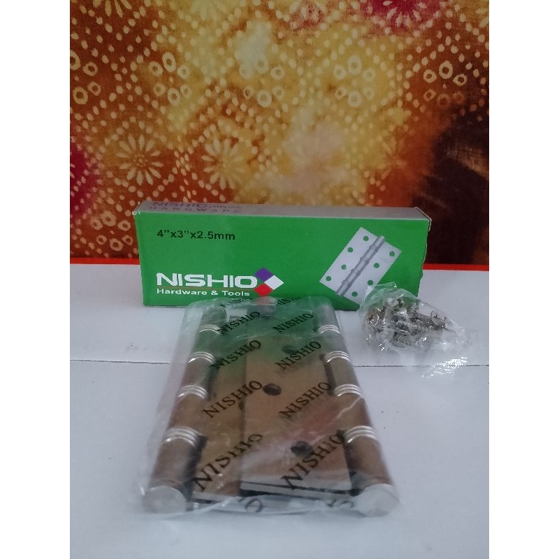 Engsel Pintu Jendela Nishio/Engsel Tebal 4"/Engsel Lubang 4 Nishio