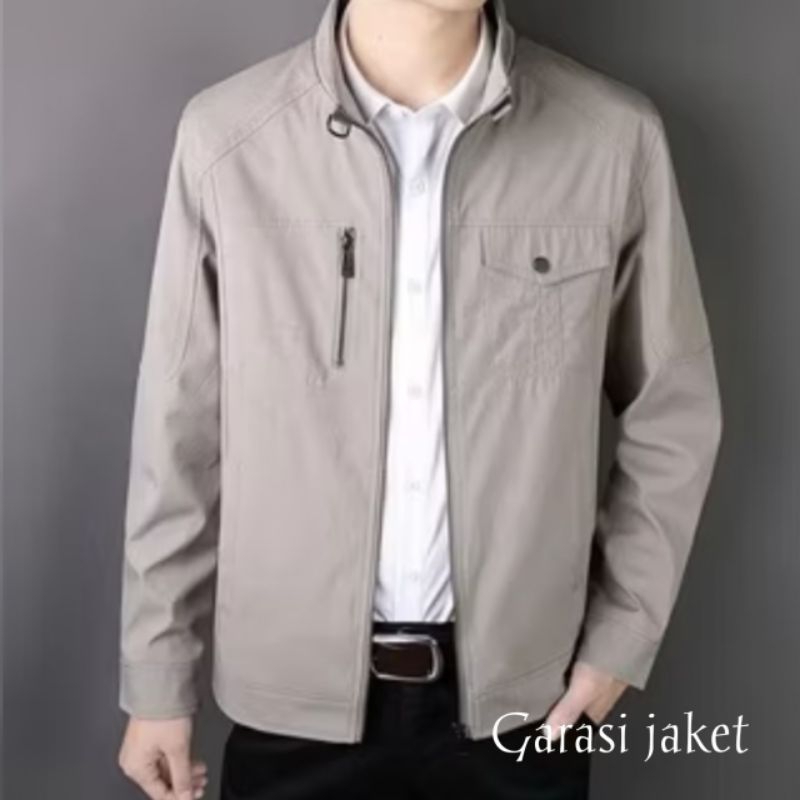 Jaket katun formal, jaket katun pria/ wanita, jaket costum bordir