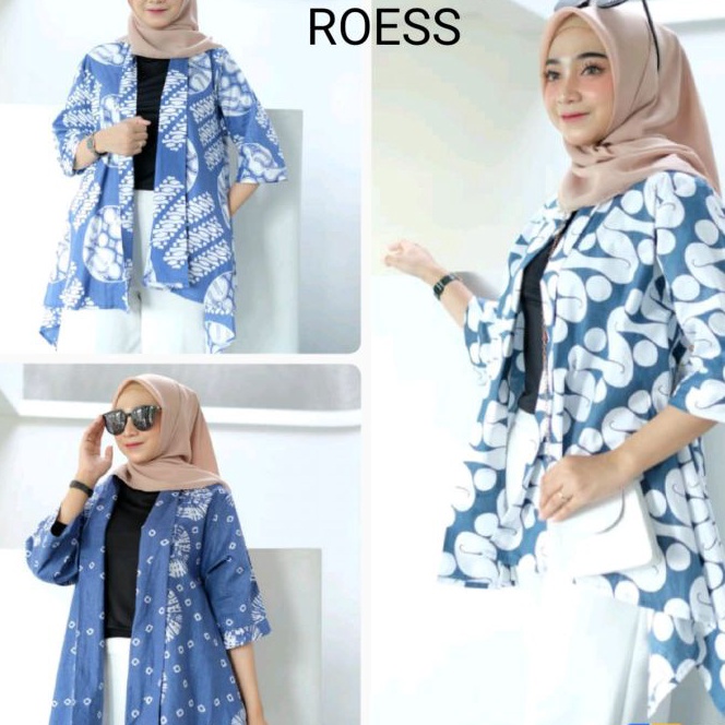 KF7 Bolero BatikOuter Blezer Wanita ModernBlezer Kekan